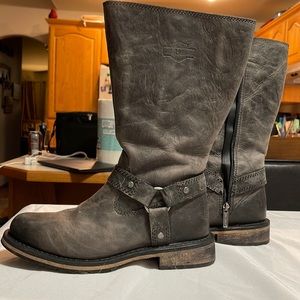 Harley Davidson Boots Grey